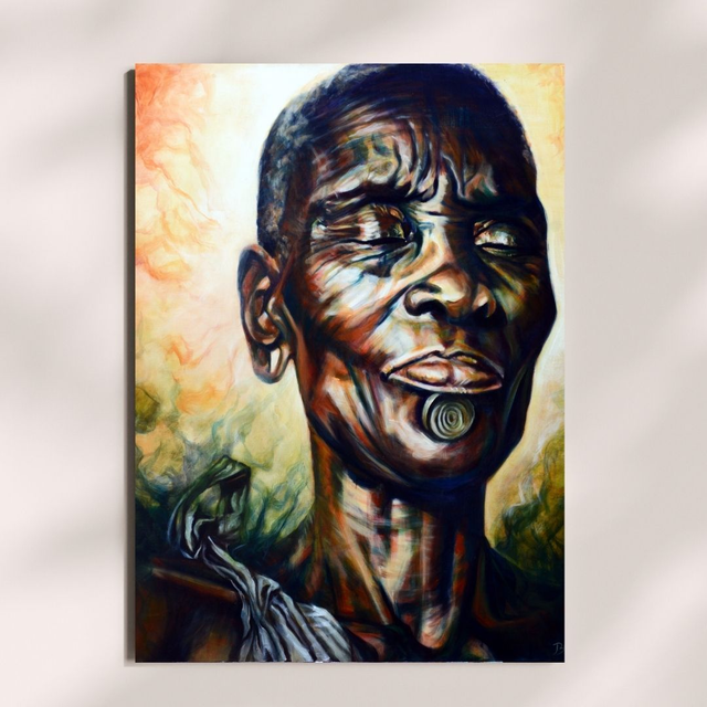 Reproduction A3 sur papier cartonné – « Bodi Woman » – Bellule Art