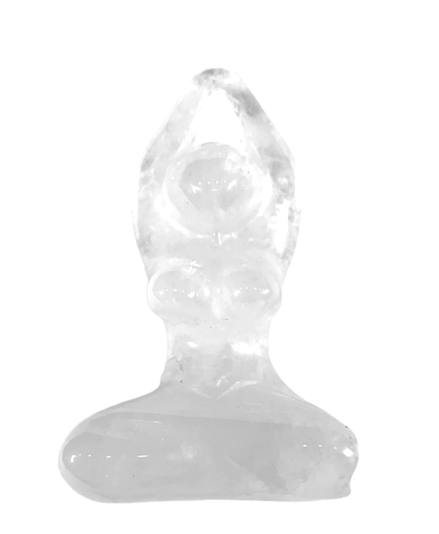 Déesse de la méditation en Cristal de roche 