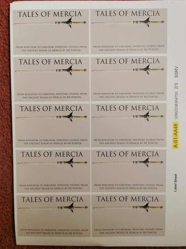 MJ Porter Tales of Mercia bookplate