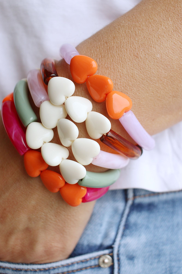 Bracelet Love latte & écaille