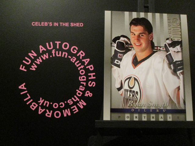 Ryan Smyth - NFL 1997 Donruss Studio Ice Hockey Original 10x8 Trading Card #16 (B)