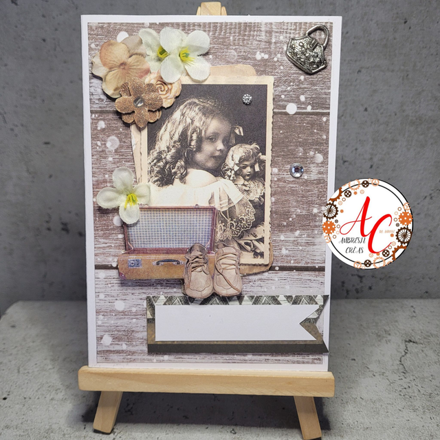 Carte Double _ Vintage portrait V.1