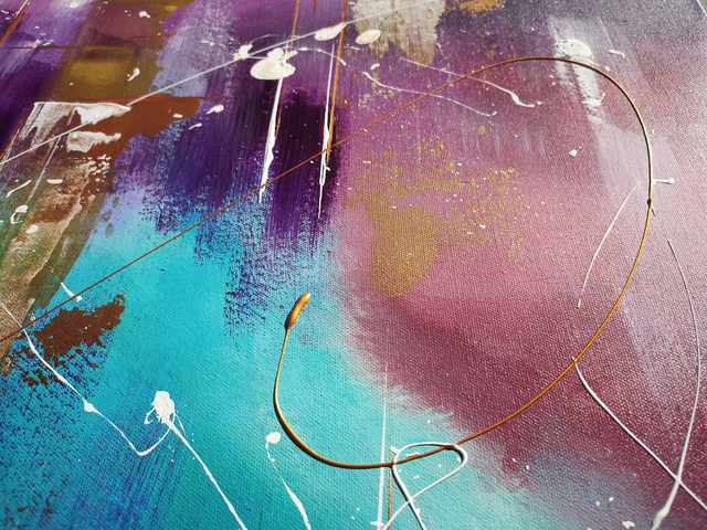 Art contemporain tableau peinture acrylique sur toile œuvre originale 80 x 80