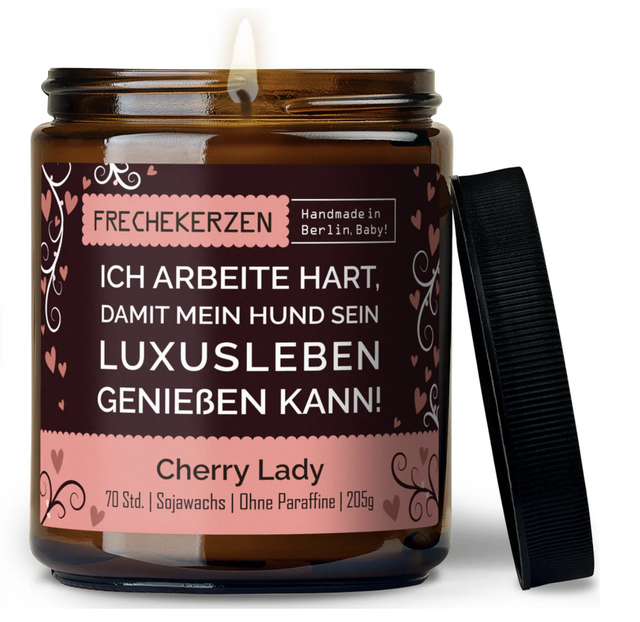 'Hunde Luxusleben' Duftkerze - FrecheKerzen