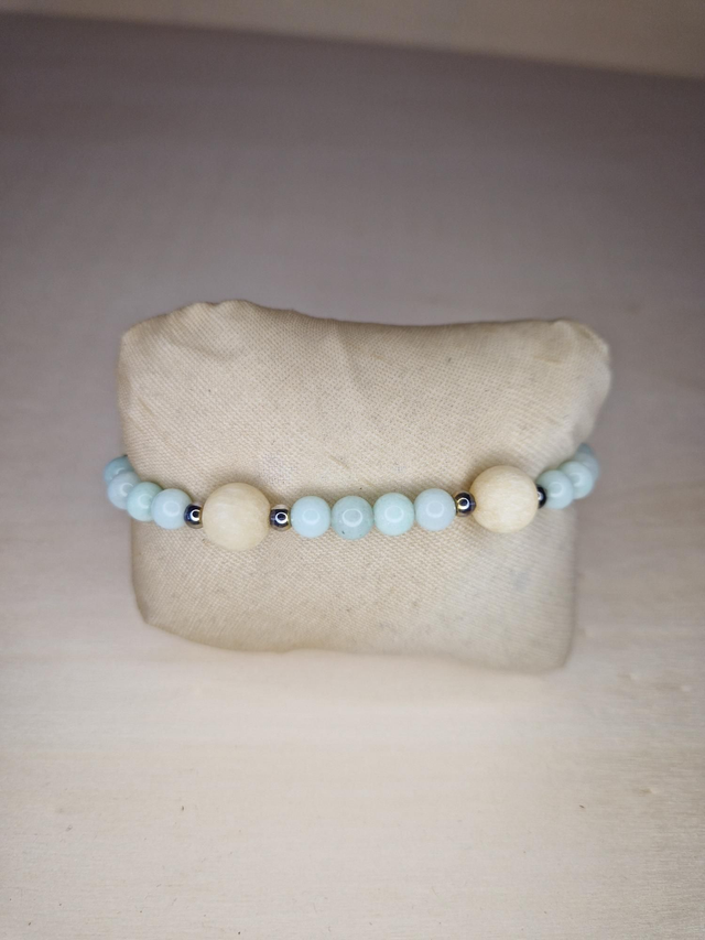 Amazonite, Calcite jaune / 035