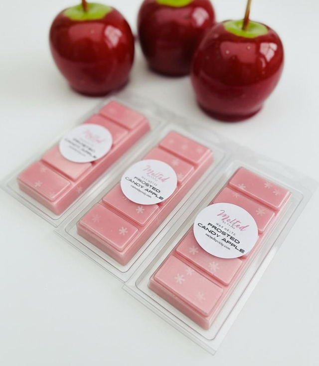 Frosted Candy Apple Clamshells