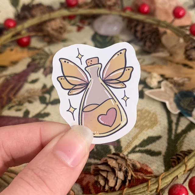 Sticker - Fiole funky orange