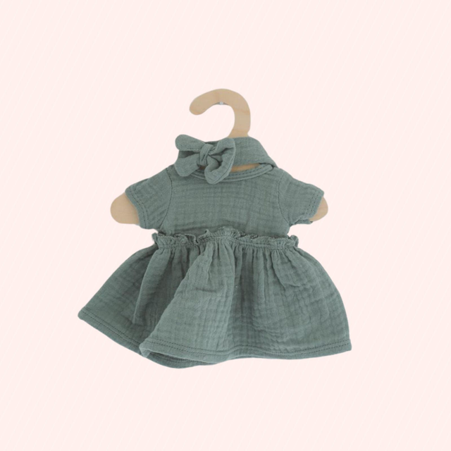 Robe + bandeau vert