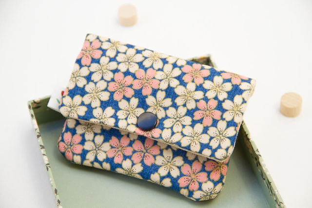 Monedero pequeño Gold Azul