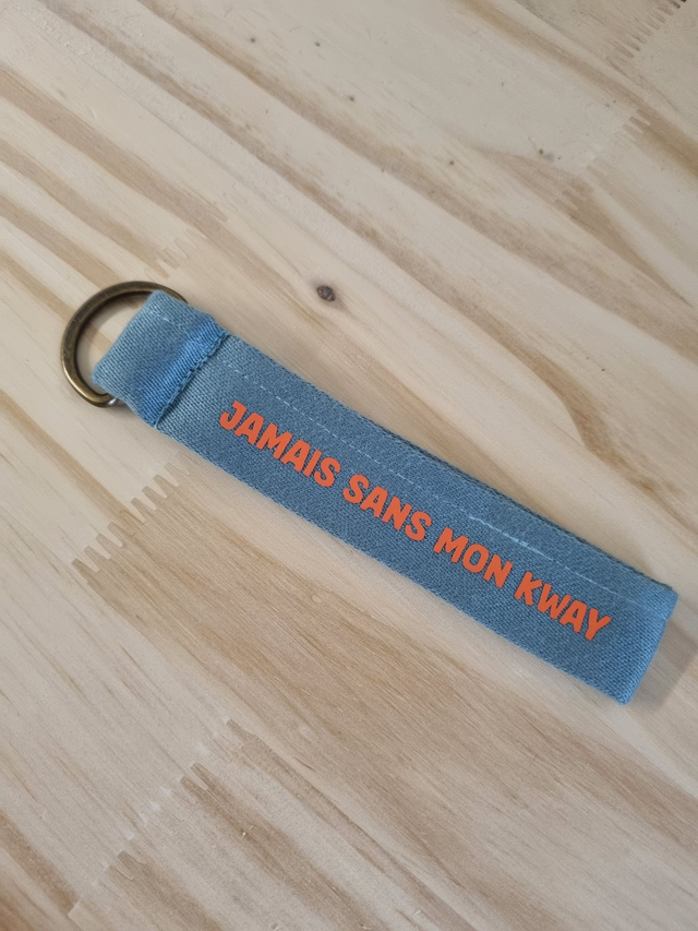 Porte-clé &quot;Jamais sans mon k-way&quot;