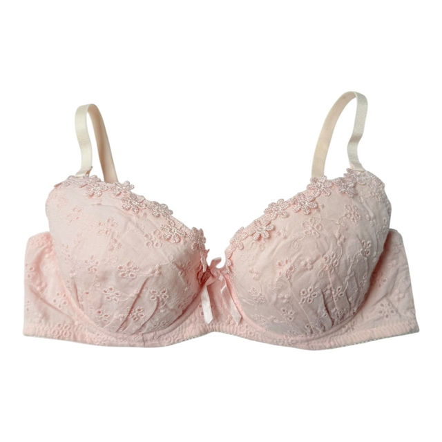 Pink pointelle Japanese Bra UK 32B