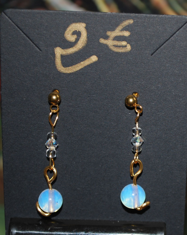 Boucles d'oreilles opale noble