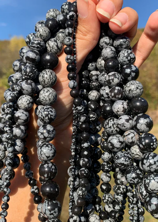 Bracelet - Obsidienne Flocon de Neige