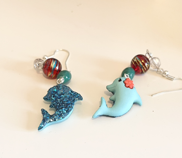 Dolphin Dangle Earrings 