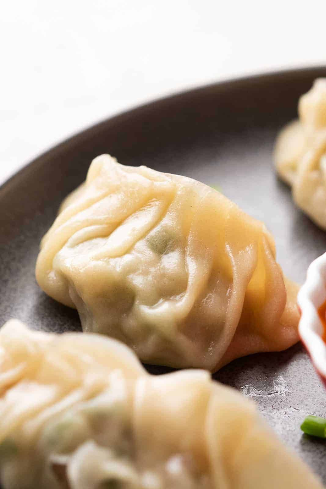 Veg Momos (3 Pcs) – Steamed Vegetable Dumplings