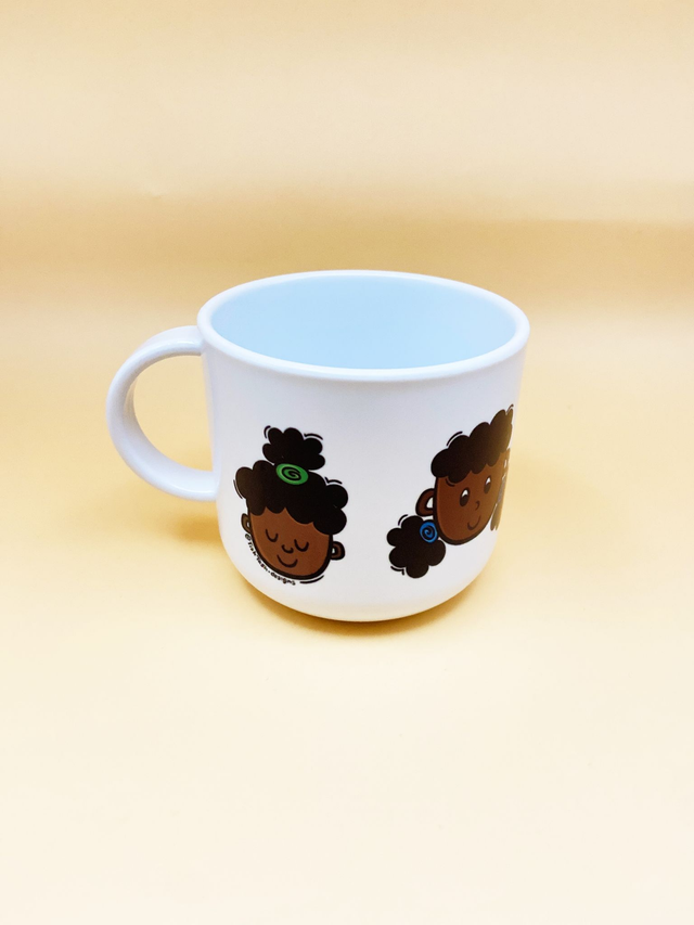 Black girl mini mug - Black girl illustrations - Lightweight mini mug 