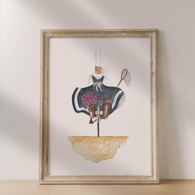 Affiche 30x40 - Bigoudène - La Bicyclette