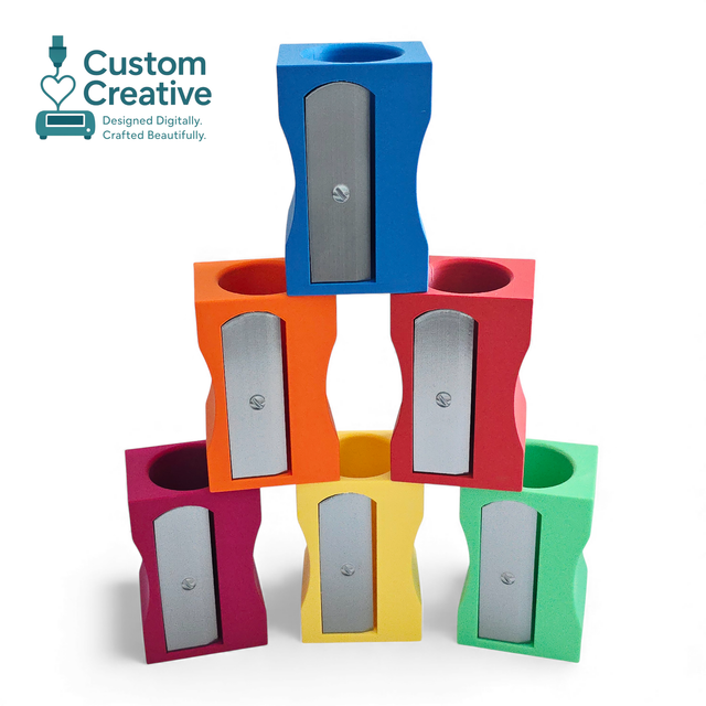 Giant Pencil Sharpener Pen Pot – 3D Printed Desk Holder (6 Colours Available)