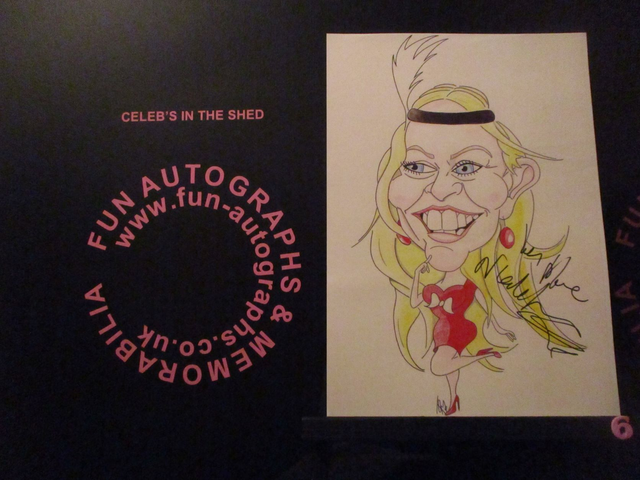 Nicole Faraday Limited Edition A4 Authentic Autographed Caricature (6)(SEE PIC)