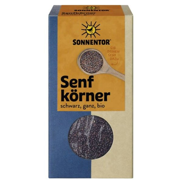 Sonnentor Senfkörner schwarz, ganz, 80g Packung