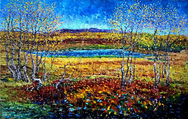 MAALAUKSIA LAPISTA. Lappi 7. (80x50 cm)