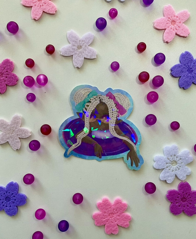 Sticker « Eina’s Bubble mini moi » Eina flottante 