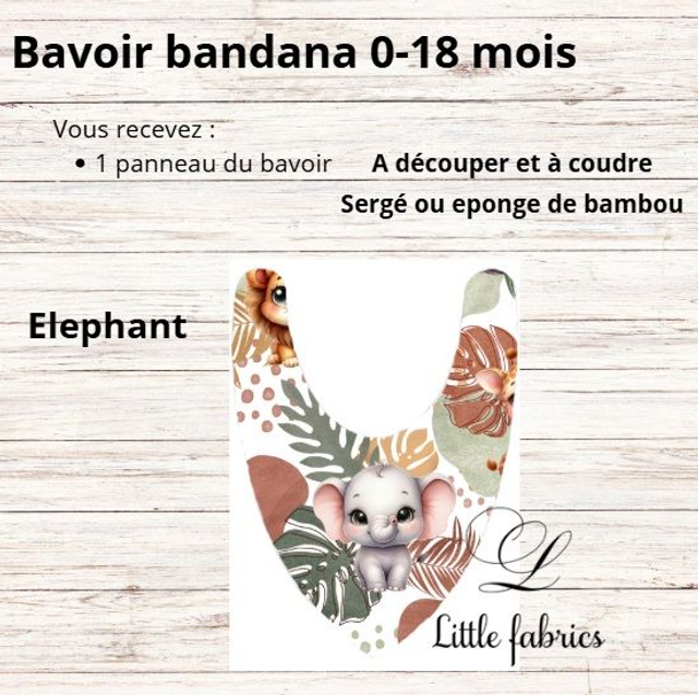 Panneau bavoir savane