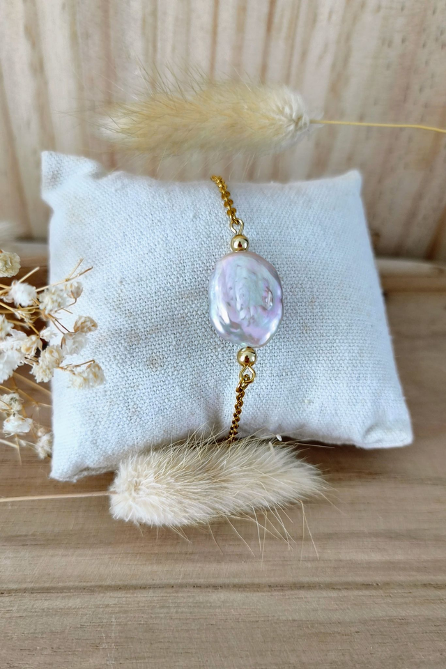 Bracelet Chaîne Perle d'eau douce