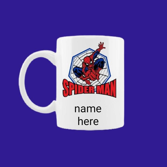 Spider man mug with free personalisation 