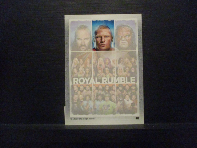 Royal Rumble Slam Attax Live Original Trading Card #372