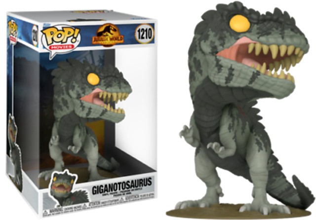 Jurassic World 3: Giganotosaurus 10&quot; Pop! #1210