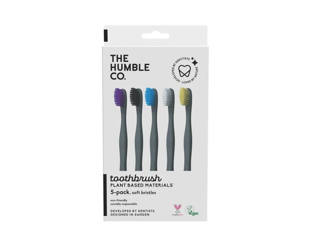[The Humble Co.] Tandenborstels Plant Based - Soft - 5 Stuks