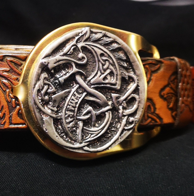 Viking Wolf Belt buckle