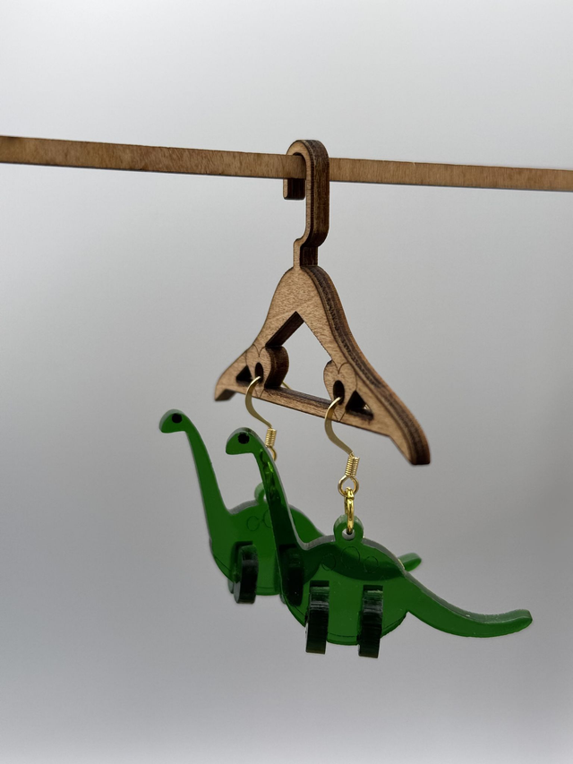 Boucles d’Oreilles « Dino 3D »