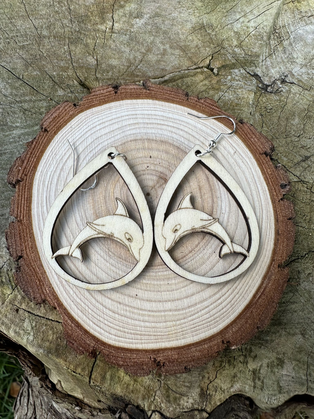 Boucle d'oreilles dauphin