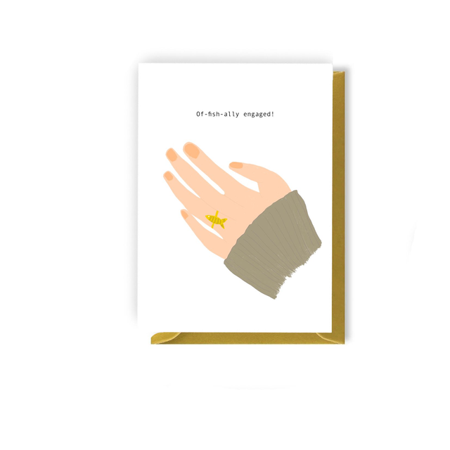 Offishally Engaged - Illustrated Engagement Card (Various)
