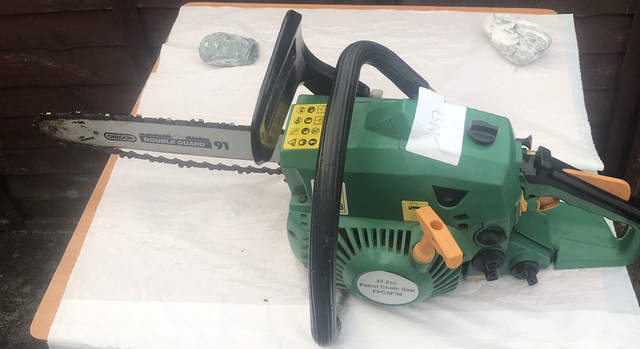 Sold - Oregan Double Guard 37.2cc Petrol Chain Saw -FPCSP38 - M57