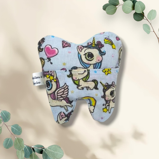 Pochette à dent licornes 