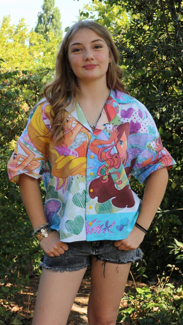 💫 Chemise unisexe Winx Club – Taille 36 oversize 💫