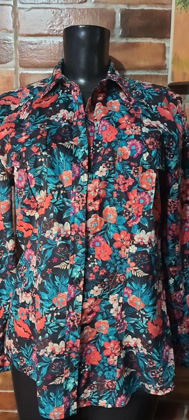 Blusa Estampada Florada, T/42