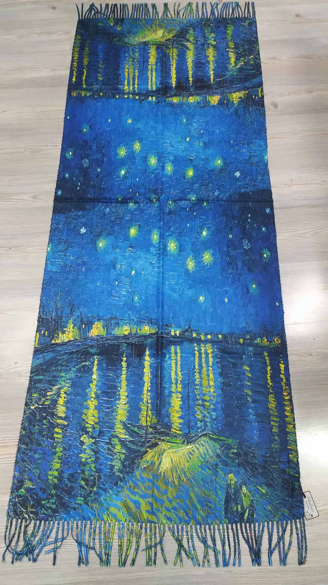 Stola Notte Stellata Sul Rodano di Vincent Van Gogh 