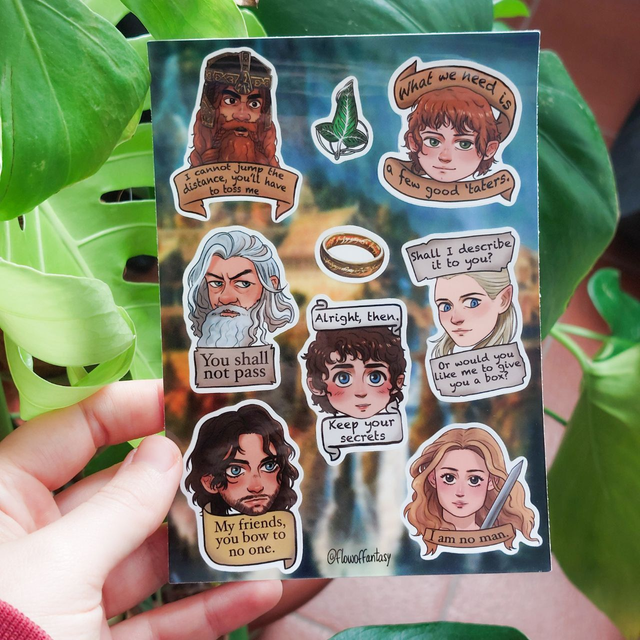 LOTR Sticker Sheet