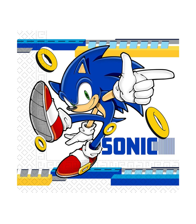 PARTY SONIC , 20 Tovaglioli 33x33 - Sonic