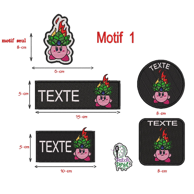 Kirby jungle Patch écusson brodé