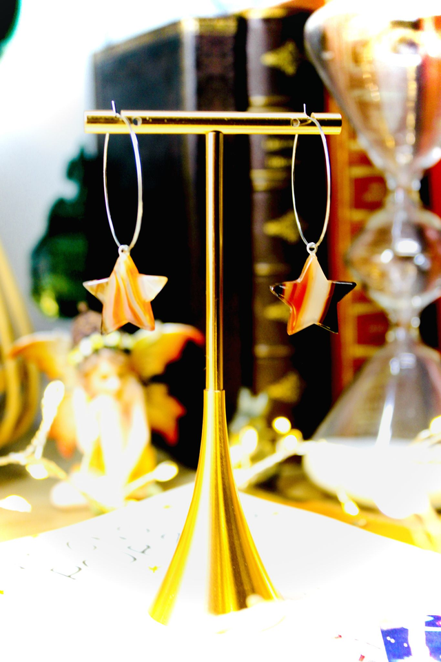 BO Créoles Étoile ardente - collection Poussières d'Étoiles