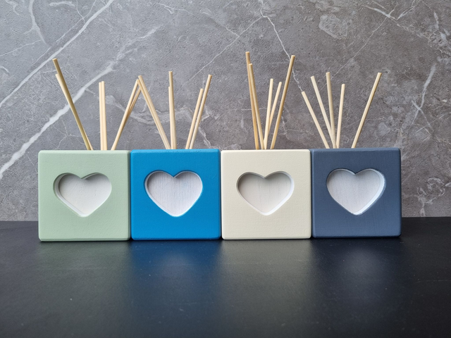 Diffusore Artigianale in Legno &quot;CUORE&quot; con Profumo in omaggio 