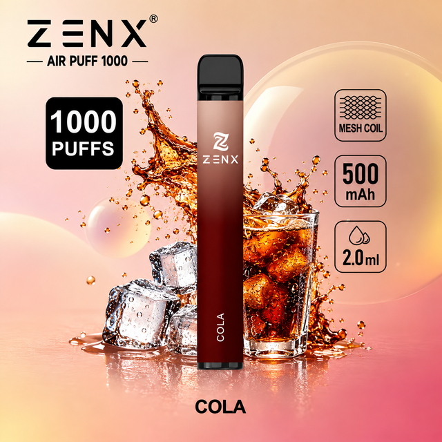 ZENX Air Puff 1000 – Cola – 20 mg
