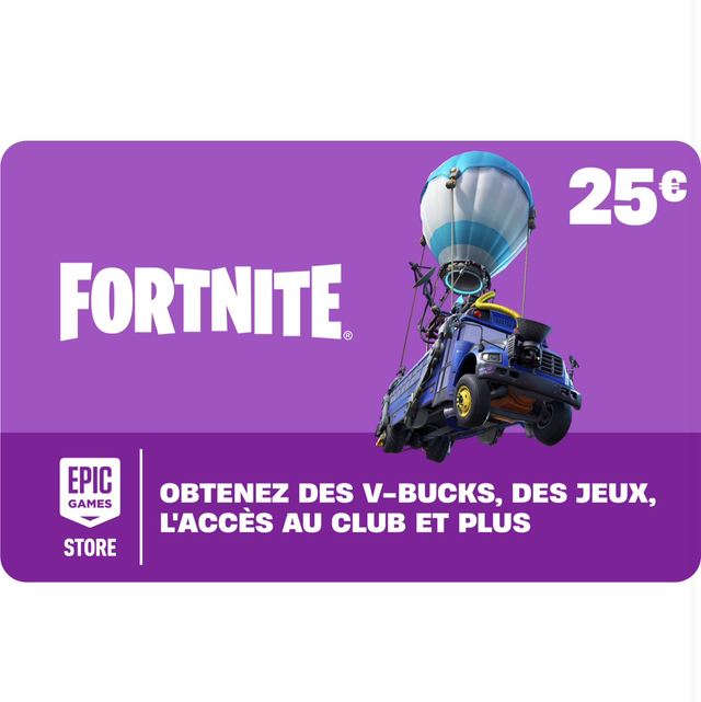 (Tombola) Carte cadeau Fortnite 25€