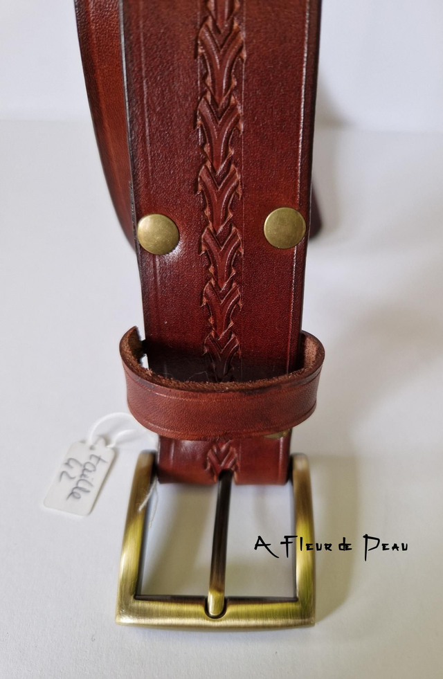 Ceinture cuir marron