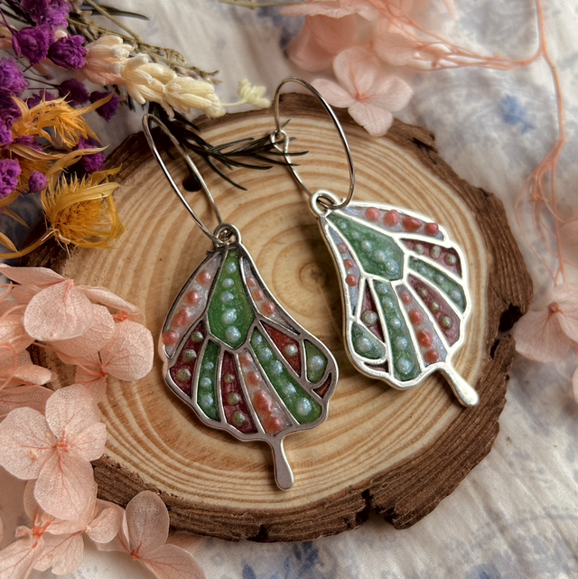 Fairy Wing Earrings Pastel Dots - Valentine’s Day Collection